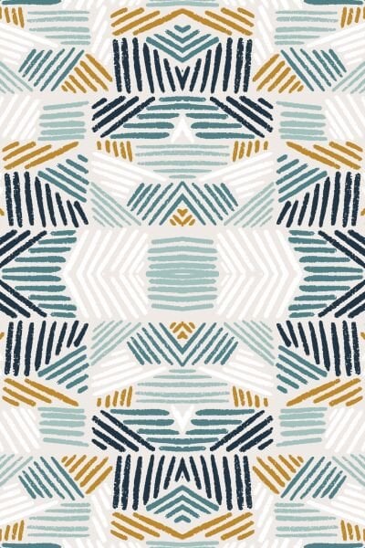 Retro Arrow Desen Halı