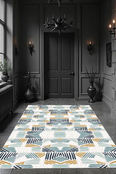 Retro Arrow Desen Halı