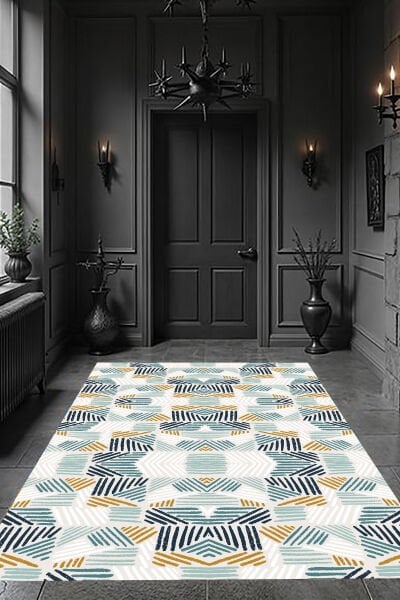 Retro Arrow Desen Halı