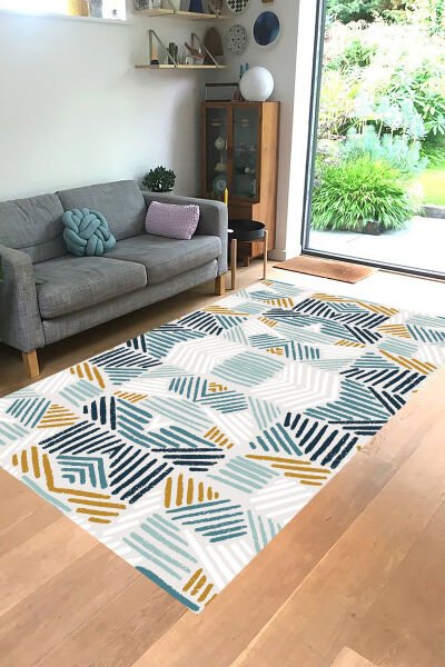 Retro Arrow Desen Halı