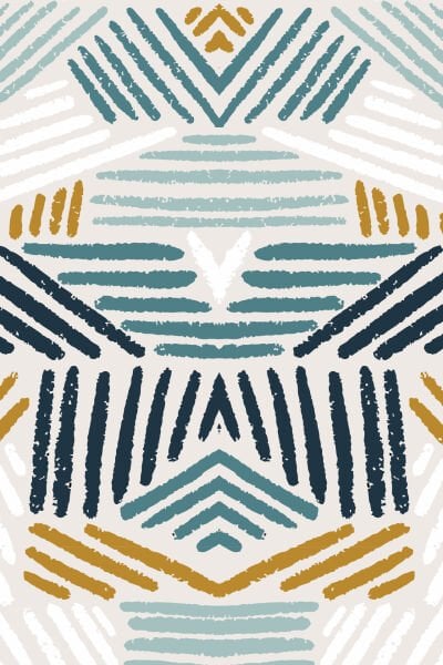 Modern Geometrik Çizgili Dijital Baskı Halı