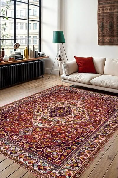 Klasik İran Tarzı Oriental Dijital Baskı Halı