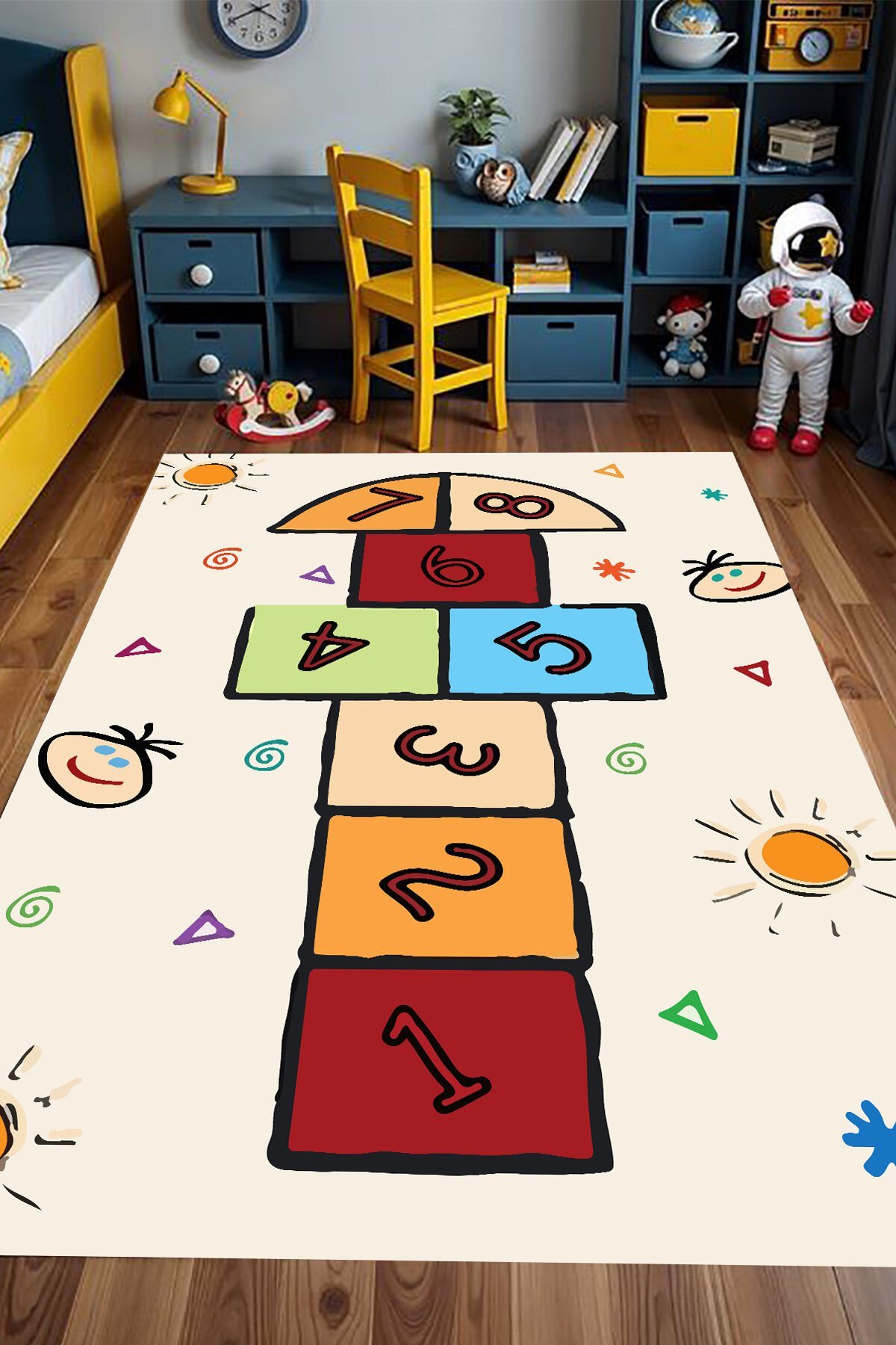 Neşeli Günler Seksek Çocuk Halısı